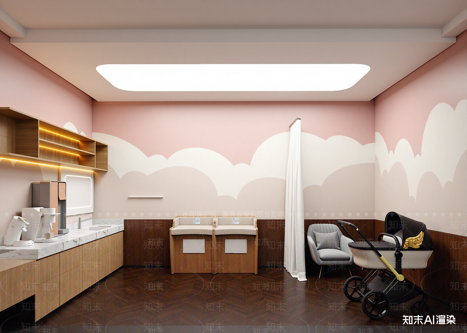 现代母婴室3D模型下载【ID:1214806433】