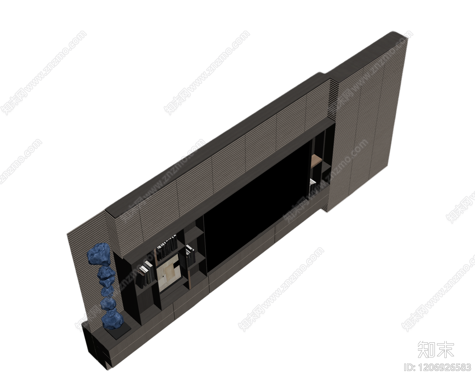 电视墙组合装饰体3D模型下载【ID:1206926583】