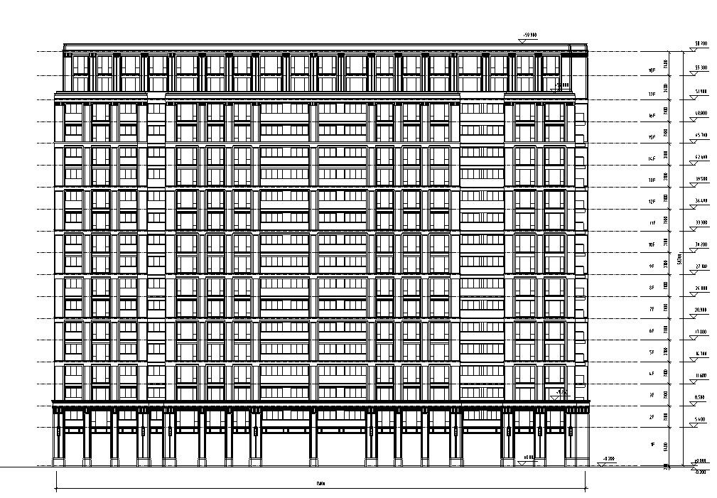 [江苏]无锡绿城居住区建筑施工图设计（欧陆风格）cad施工图下载【ID:165155172】