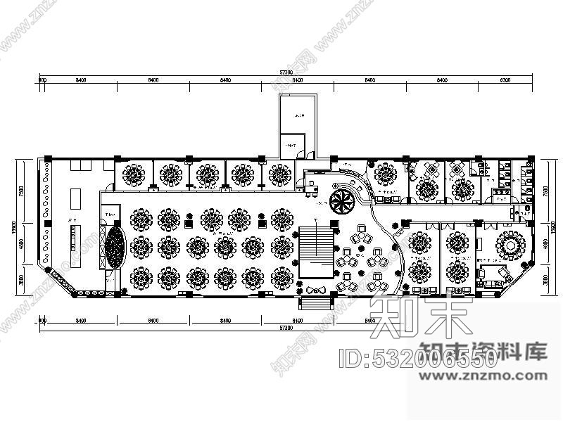 施工图成都现代某大饭店中餐厅室内装修图施工图下载【ID:532006550】