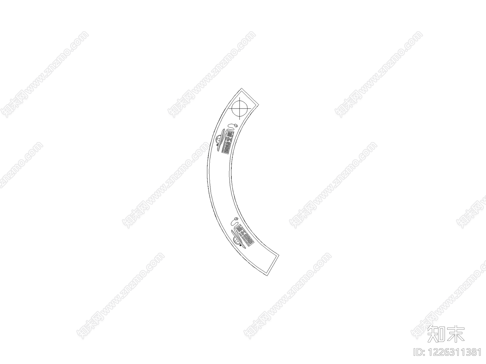 装饰线条cad施工图下载【ID:1226311381】