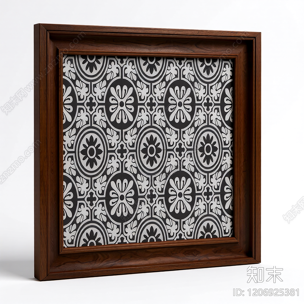 木质花纹装饰板3D模型下载【ID:1206925381】