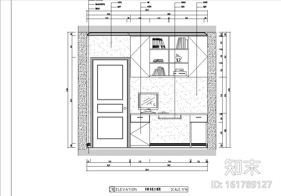 [山东]现代简约三居室设计施工图（含效果图）施工图下载【ID:161789127】