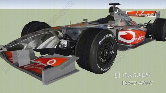 2007年的F1赛车SU模型下载【ID:432047967】