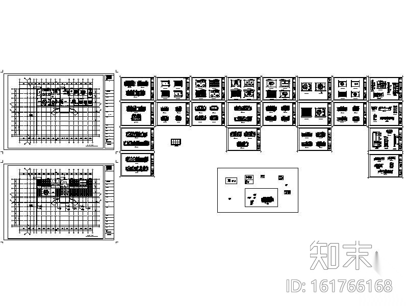 某大型业务办公楼施工全图cad施工图下载【ID:161766168】