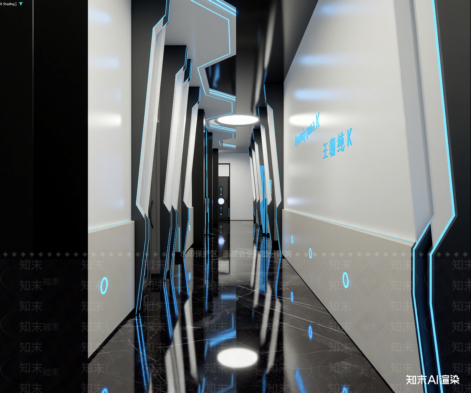 现代走廊3D模型下载【ID:1214837773】