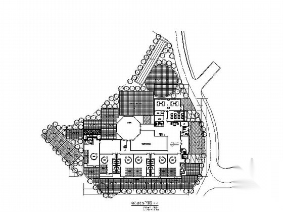 某欧式风格3层幼儿园建筑方案图（含效果图）cad施工图下载【ID:165930148】