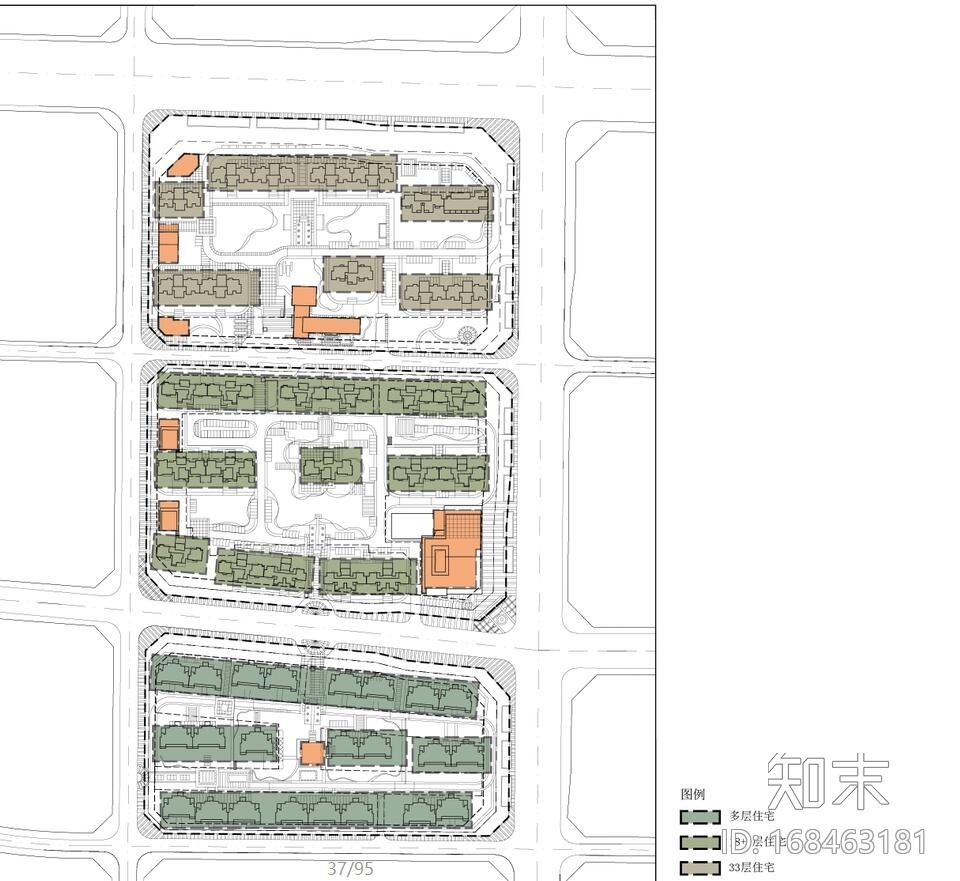 [广东]新中式风格住宅建筑模型设计施工图下载【ID:168463181】