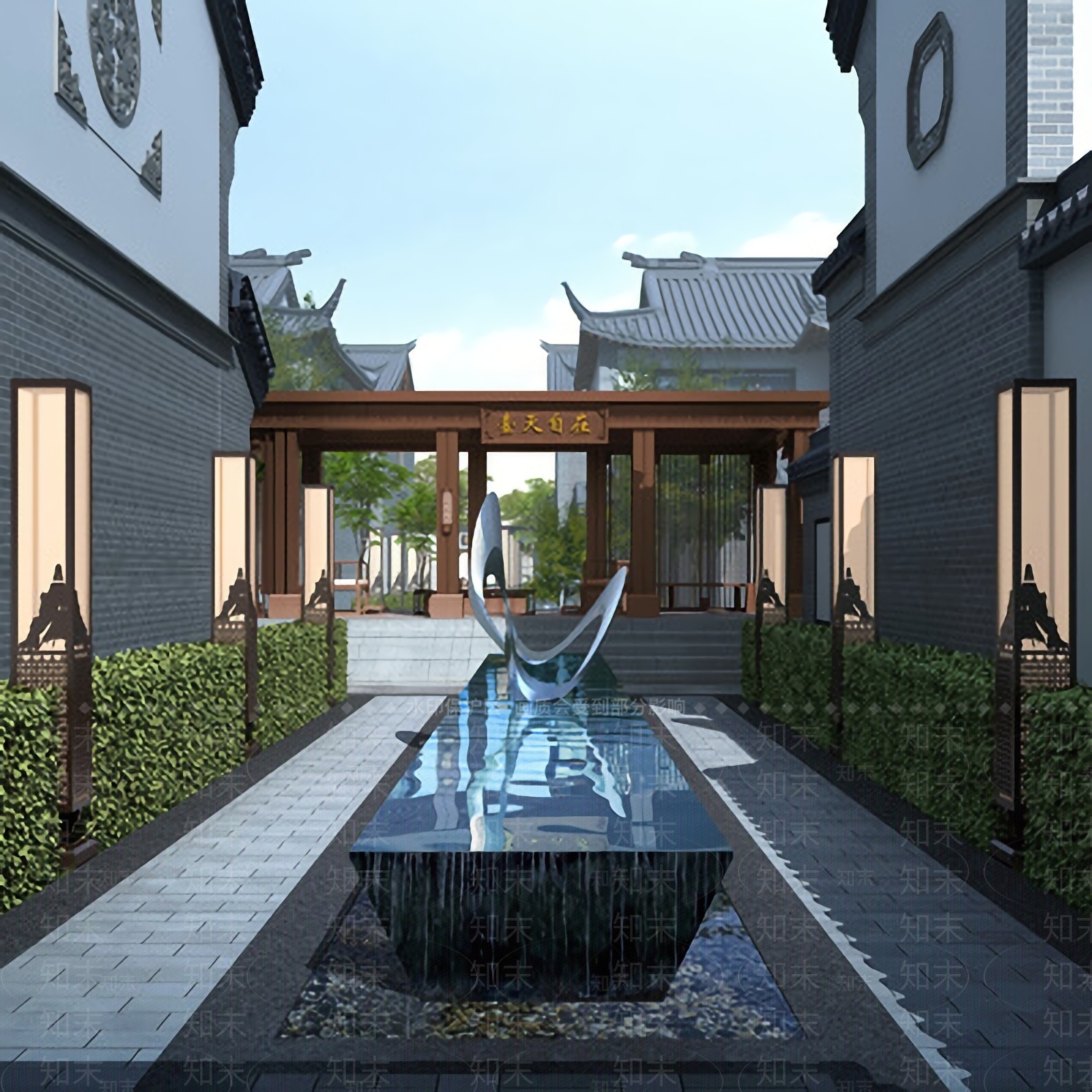 中式古建免费3D模型下载【ID:1124121404】