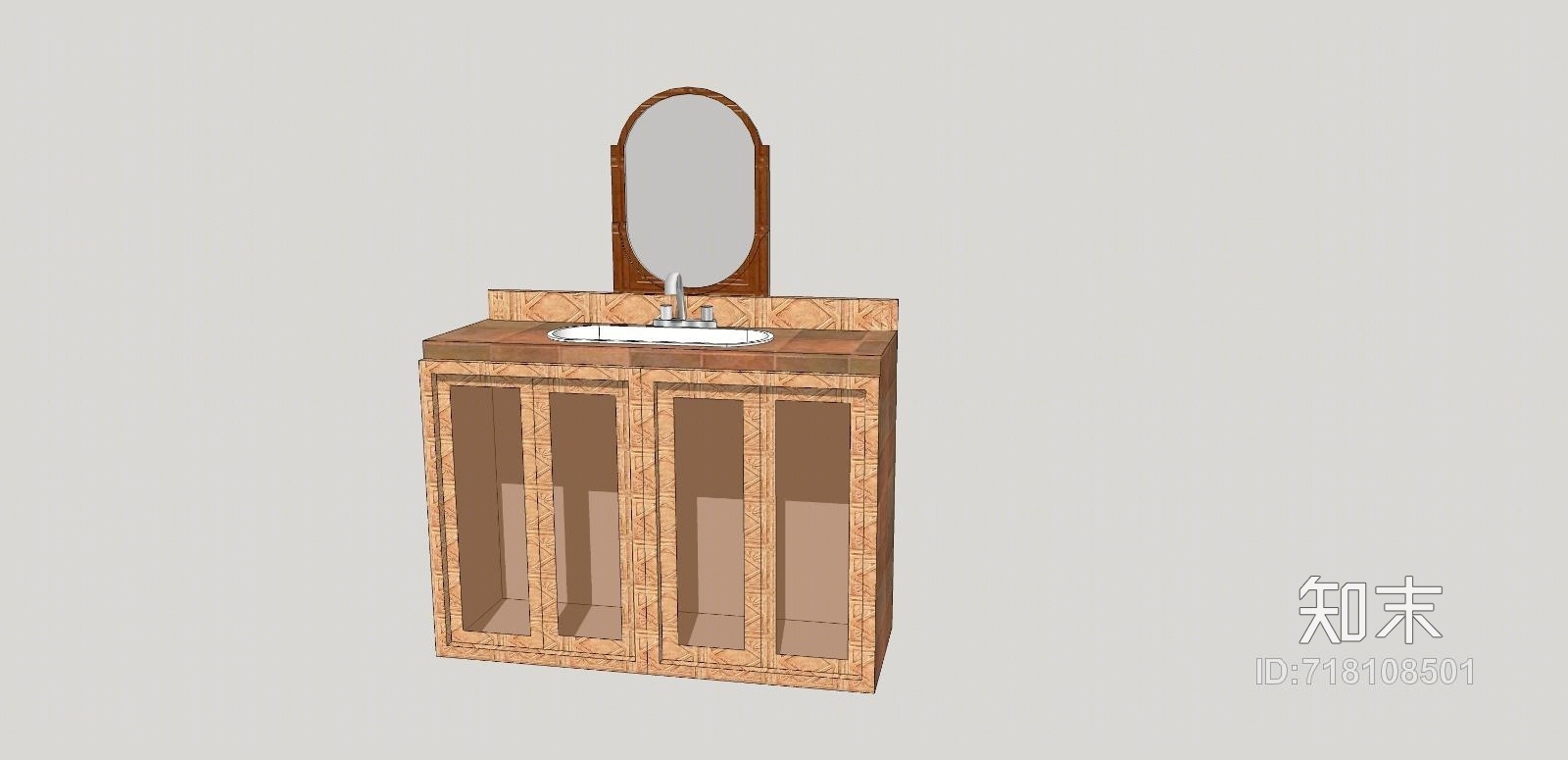 精品免费洗面盆SU模型下载【ID:718108501】