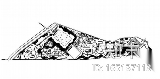 某观光示范园布局详图cad施工图下载【ID:165137113】