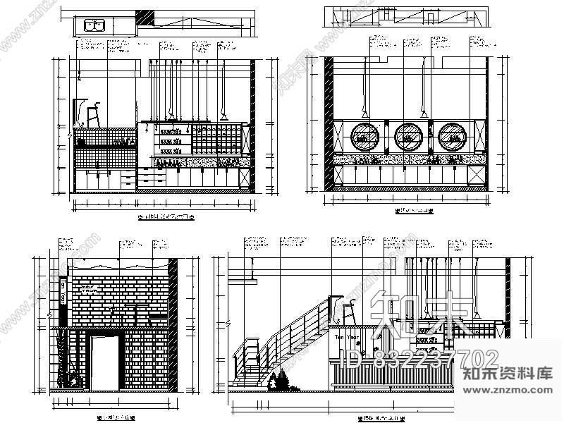 图块/节点酒吧立面图Ⅰcad施工图下载【ID:832237702】