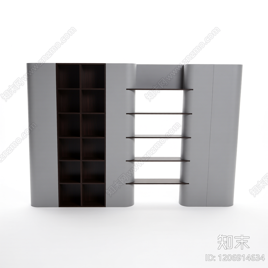 现代隔断柜体3D模型下载【ID:1206914634】