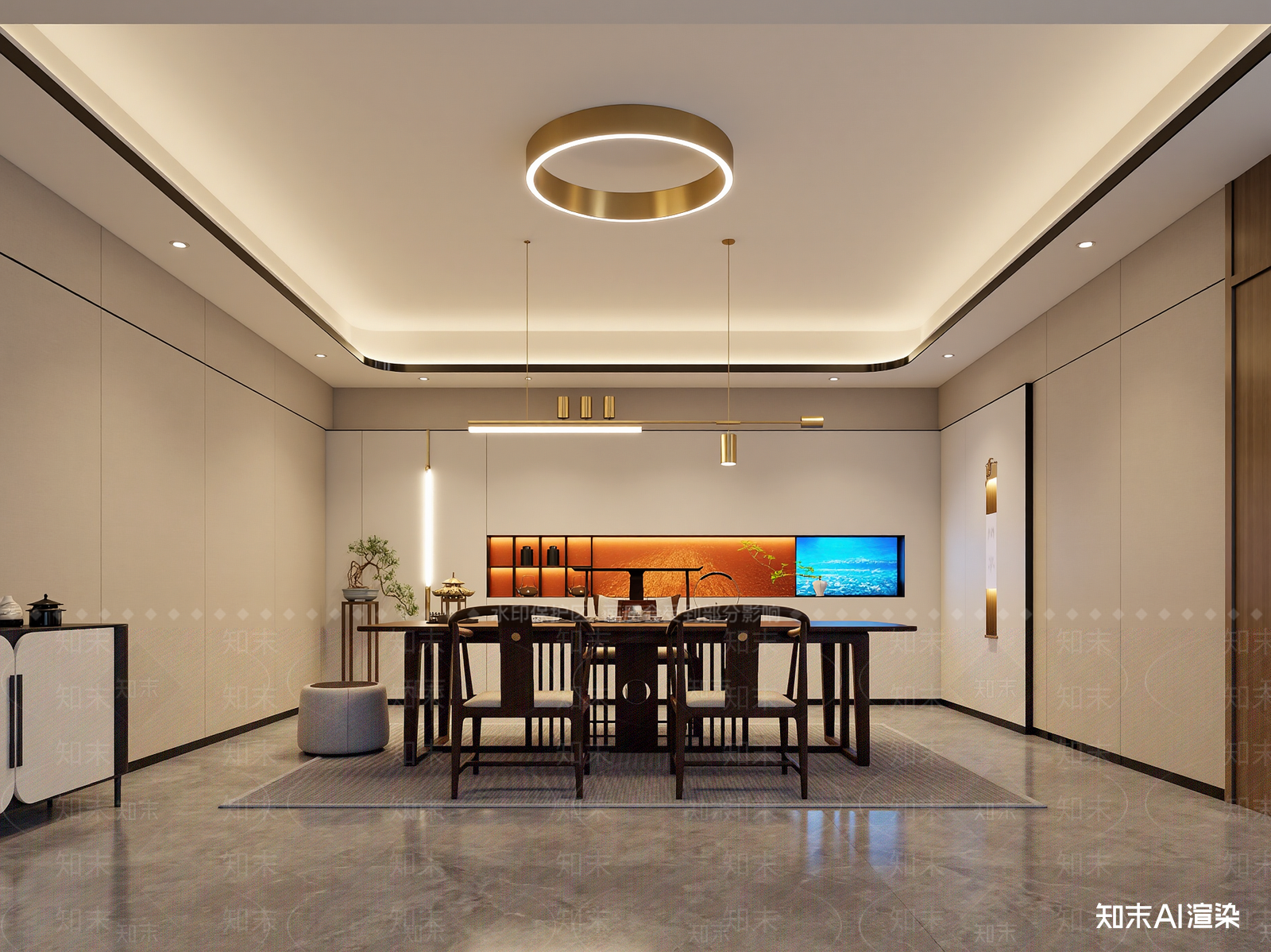 新中式茶馆3D模型下载【ID:1214374117】
