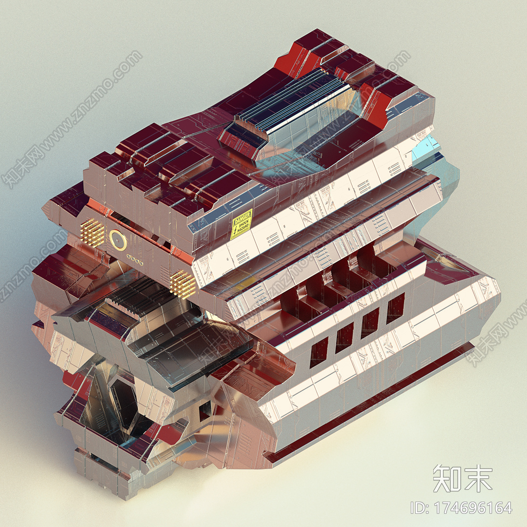 重金属船C4D动画工程文件分享CG模型下载下载【ID:174696164】