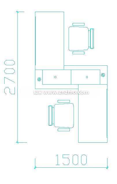 办公桌施工图下载【ID:179274181】