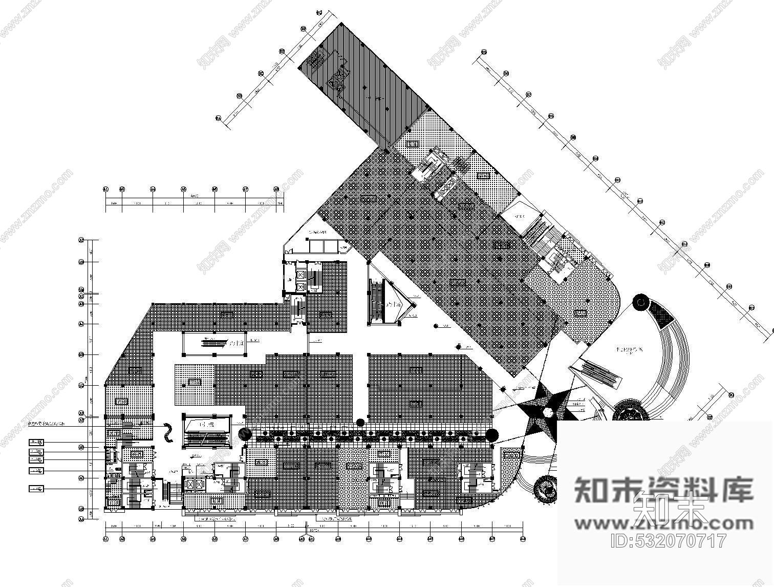 施工图云南知名大型商业广场装饰工程图施工图下载【ID:532070717】