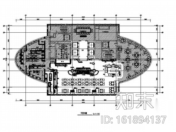 [浙江]综合性商务酒店空中吧现代风格餐厅室内装修施工图...cad施工图下载【ID:161894137】