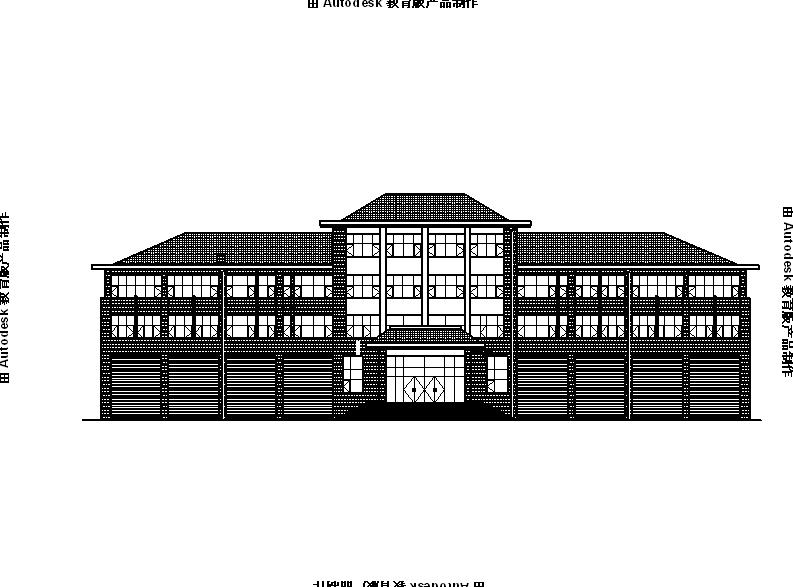 [宁夏]四层框架结构消防站办公楼建筑施工图（含训练馆及...施工图下载【ID:165157108】