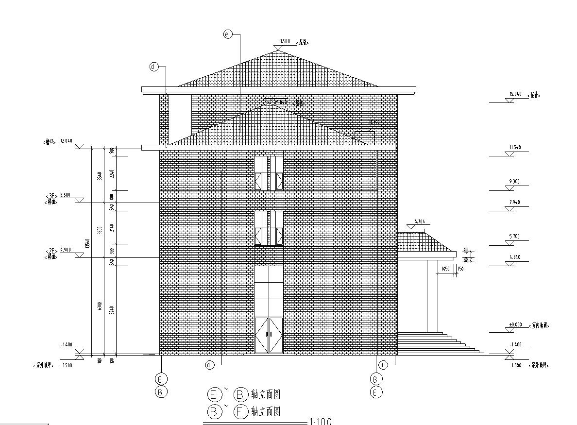 [宁夏]四层框架结构消防站办公楼建筑施工图（含训练馆及...施工图下载【ID:165157108】