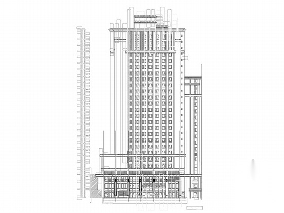 [甘肃]省级甲等综合性人民医院建筑施工图cad施工图下载【ID:165404124】