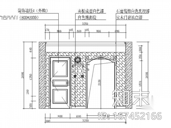 [北京]简约温馨三室三厅室内设计CAD施工图施工图下载【ID:167452166】