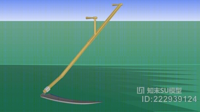 镰刀-割草工具SU模型下载【ID:222939124】