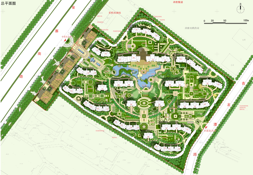 [安徽]简欧风格电力集团企业家园住宅建筑规划设计方案文...cad施工图下载【ID:166447182】