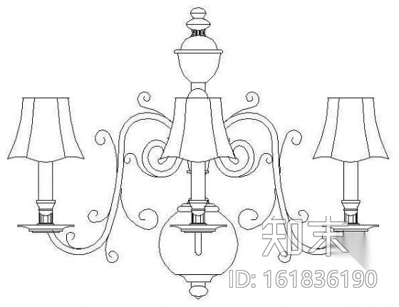 壁灯图块18cad施工图下载【ID:161836190】