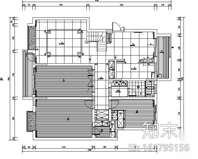 [江苏]新中式古典别墅设计案例（内附效果图）cad施工图下载【ID:161795156】