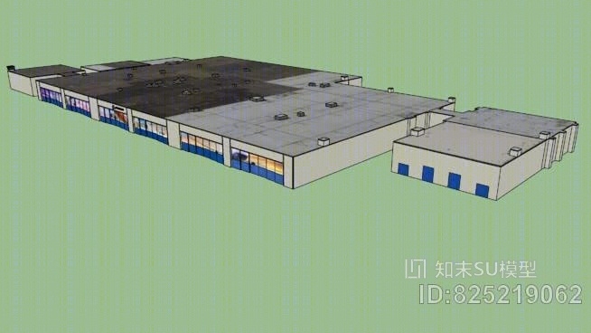 波音埃弗雷特工厂（更新为2016）SU模型下载【ID:825219062】