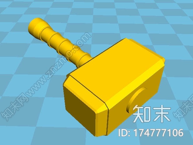 雷神的战锤3d打印模型下载【ID:174777106】