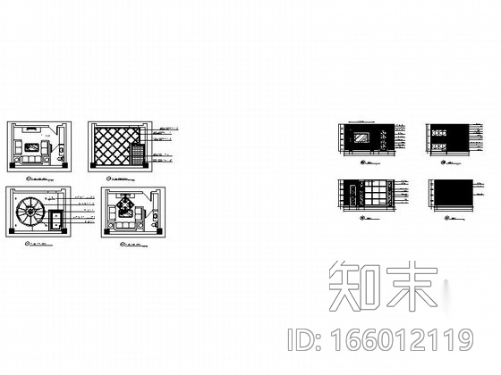 某欧式娱乐会所包房20装修图cad施工图下载【ID:166012119】