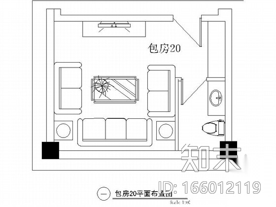 某欧式娱乐会所包房20装修图cad施工图下载【ID:166012119】