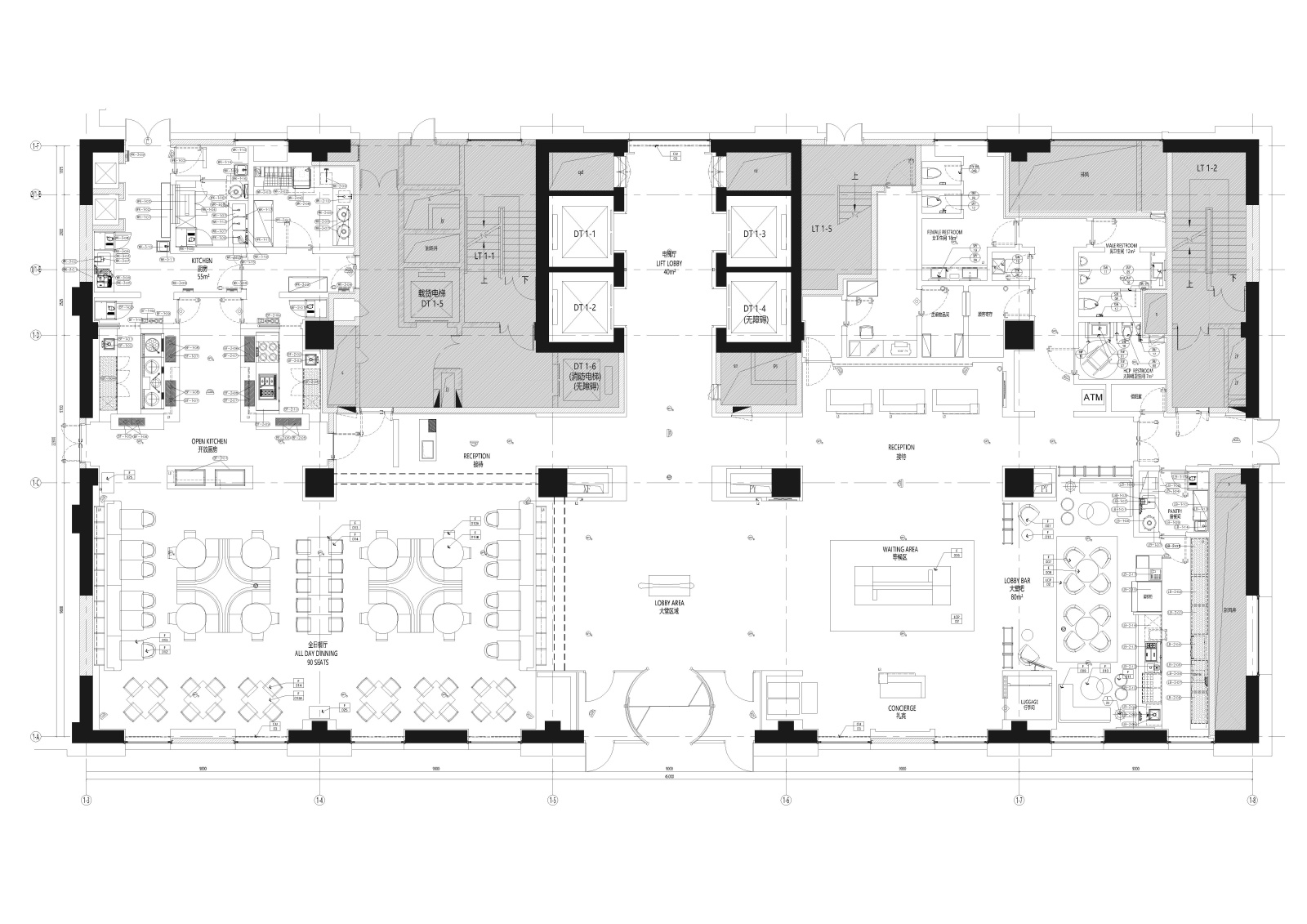 [天津]万怡酒店室内装饰设计施工图+效果图施工图下载【ID:160704151】