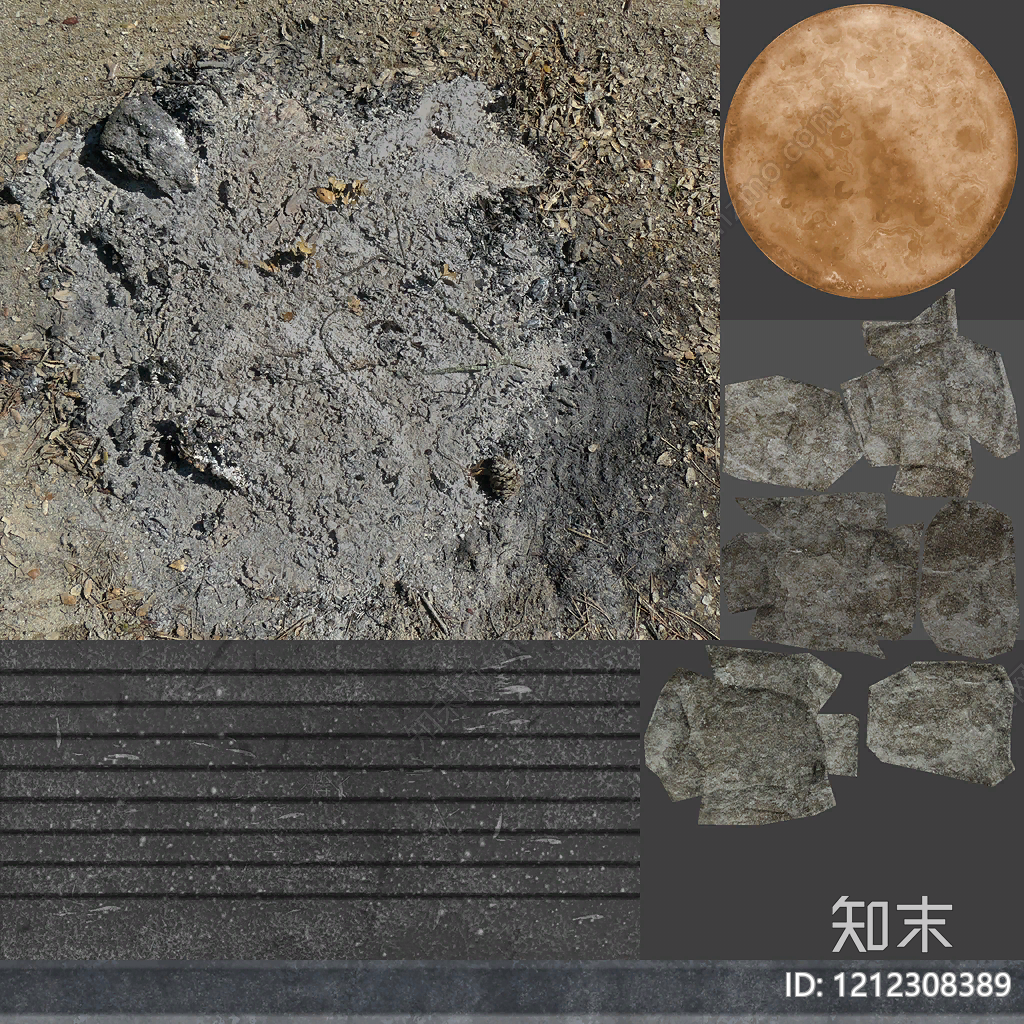 干裂土壤贴图下载【ID:1212308389】