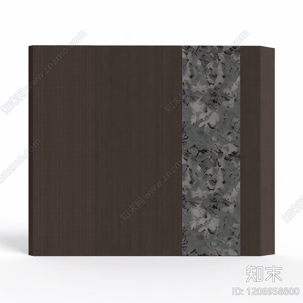 木石拼接装饰墙板3D模型下载【ID:1206958800】
