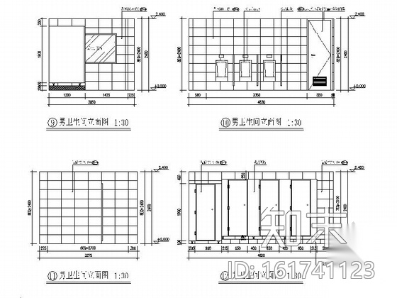 [北京]南三环股份制现代综合金融服务支行装修施工图（含...cad施工图下载【ID:161741121】