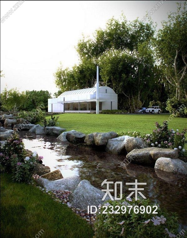 外景-小区园景贴图下载【ID:232976902】