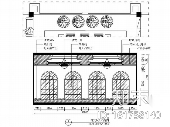 [温州]设计工作室设计简欧风格商业办公空间施工图（含效...施工图下载【ID:161758140】