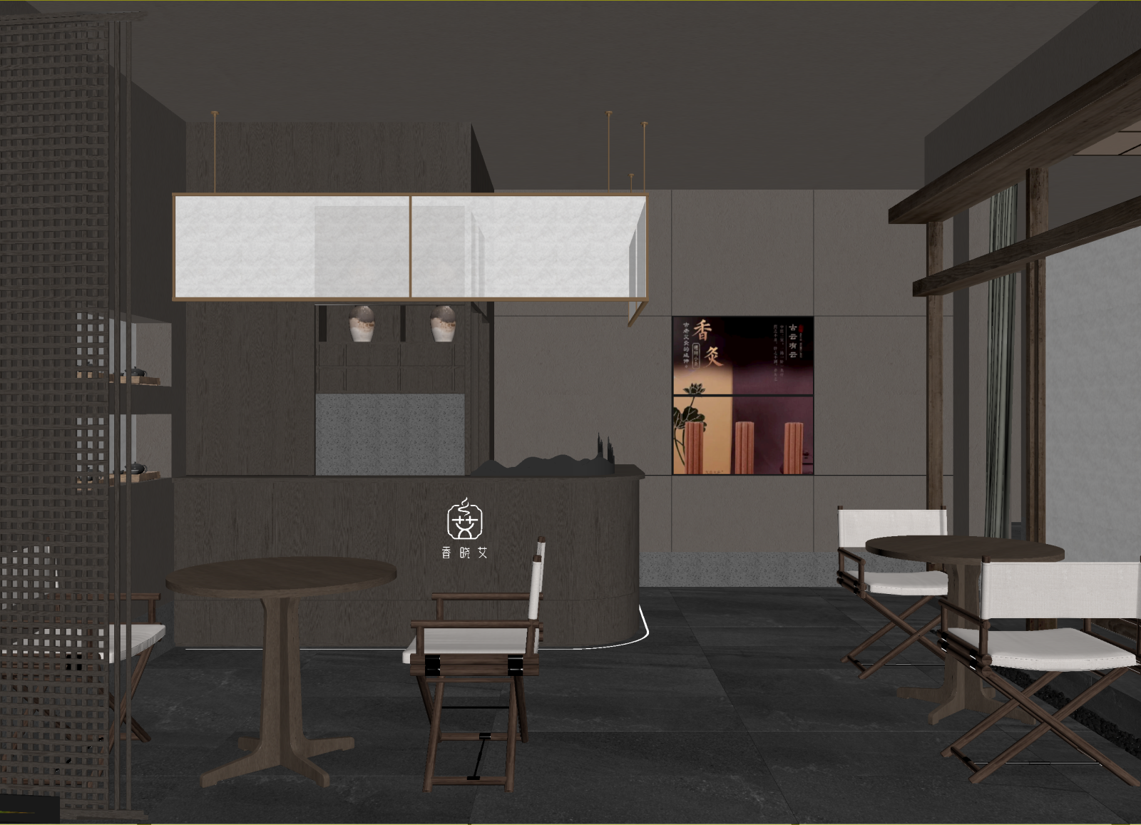 新中式茶馆3D模型下载【ID:1214674539】