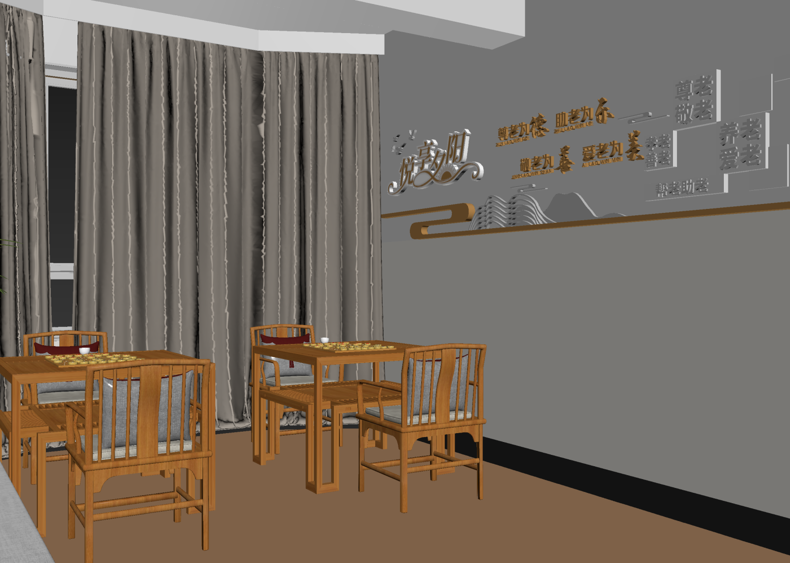 现代棋牌室3D模型下载【ID:1214738921】