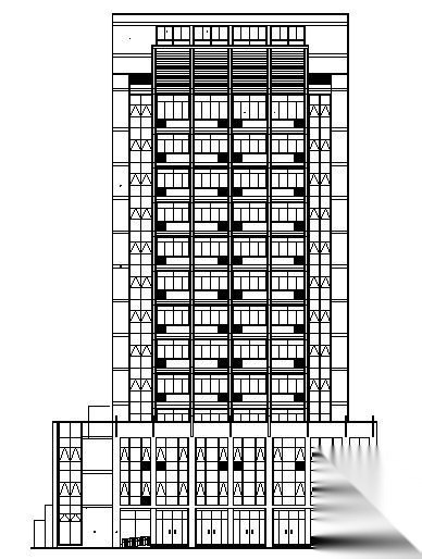 某办公楼建筑结构施工图cad施工图下载【ID:151425125】