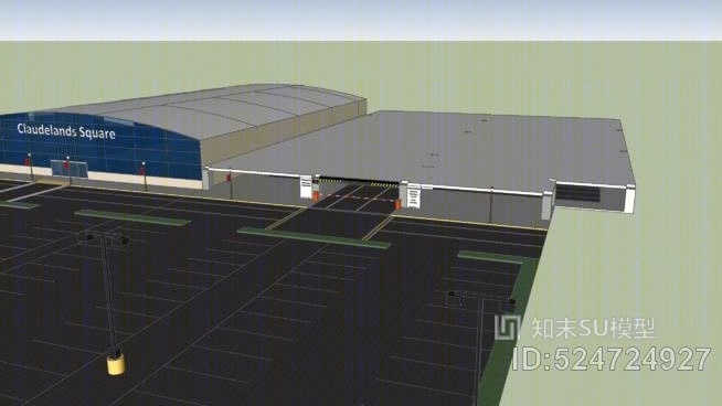 claudelands广场购物中心（fictional）SU模型下载【ID:524724927】