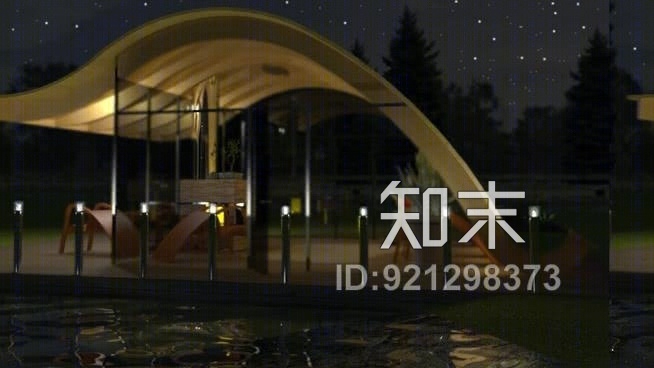 花园，凉亭SU模型下载【ID:921298373】