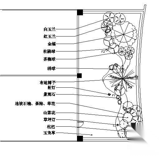 某屋顶花园陪庭设计图施工图下载【ID:161018122】