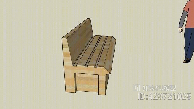 公园椅SU模型下载【ID:423721025】