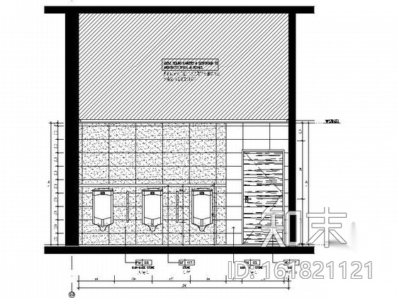 办公大厅大堂洗手间室内装修图cad施工图下载【ID:161821121】