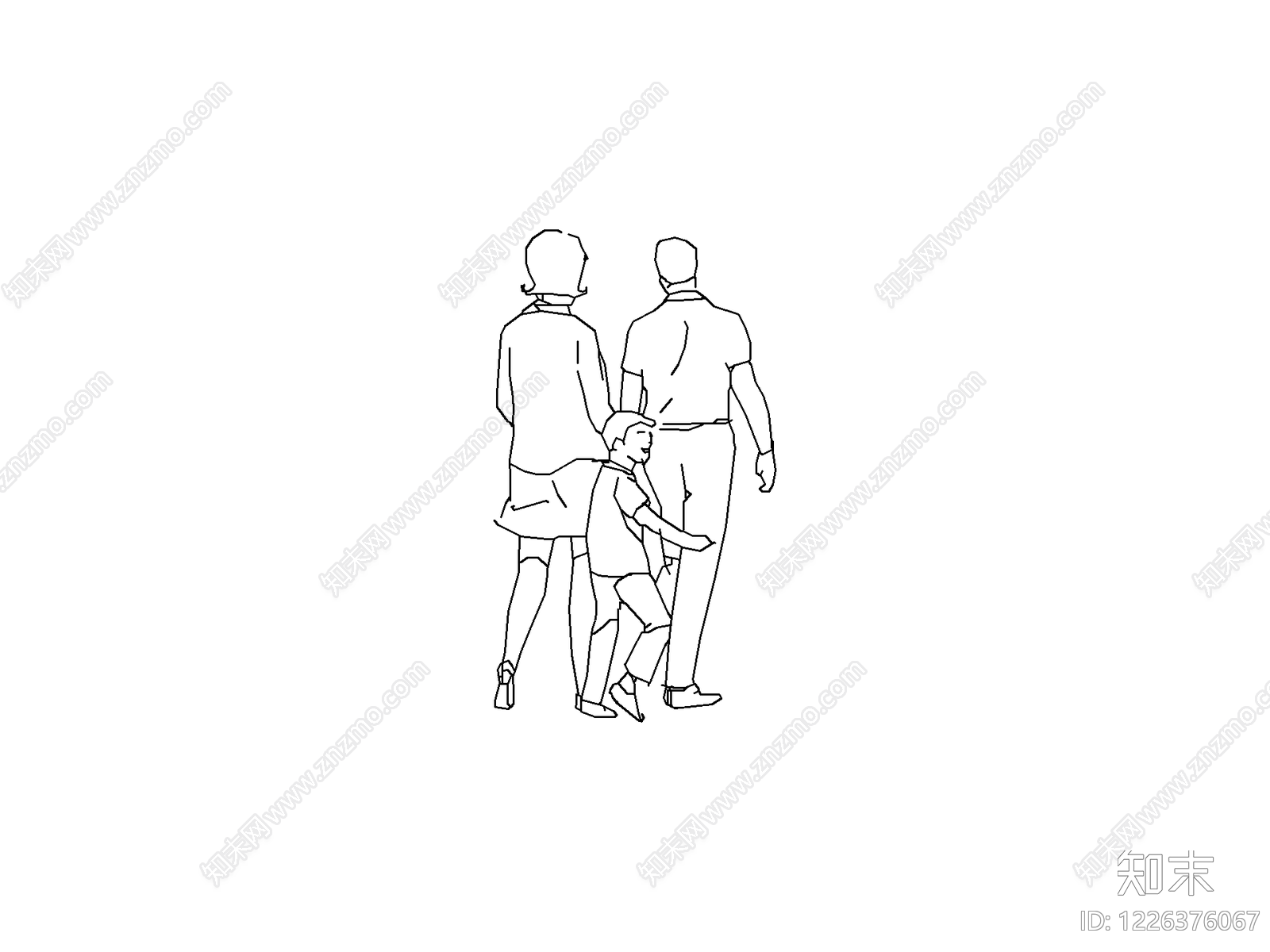 人物cad施工图下载【ID:1226376067】