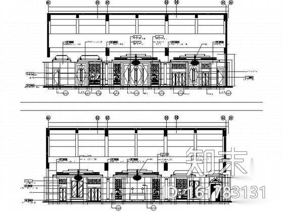 [广东]五星级文化主题酒店装修CAD竣工图（含实景）cad施工图下载【ID:161783131】